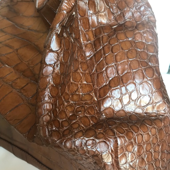 Coach Brown Cognac Leather Hobo Handbag - Picture 5 of 8